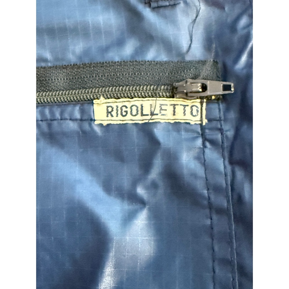 RIGOLLETTO Blue Nylon Cargo Pants Zipper Pockets Lightweight 29x35 (Act 28x34.5) - Picture 8 of 14